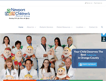 Tablet Screenshot of newportchildren.com